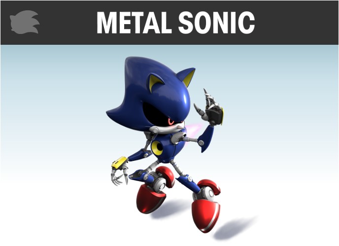 Metal Sonic 3D Render