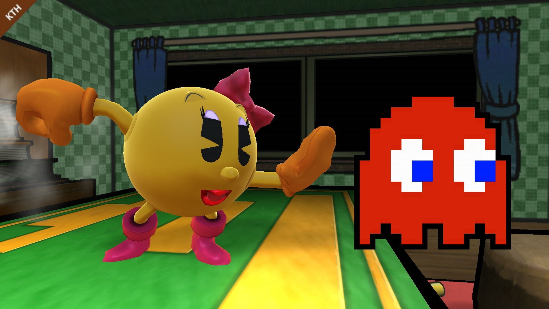 Ms. Pac-Man [Super Smash Bros. (Wii U)] [Mods]