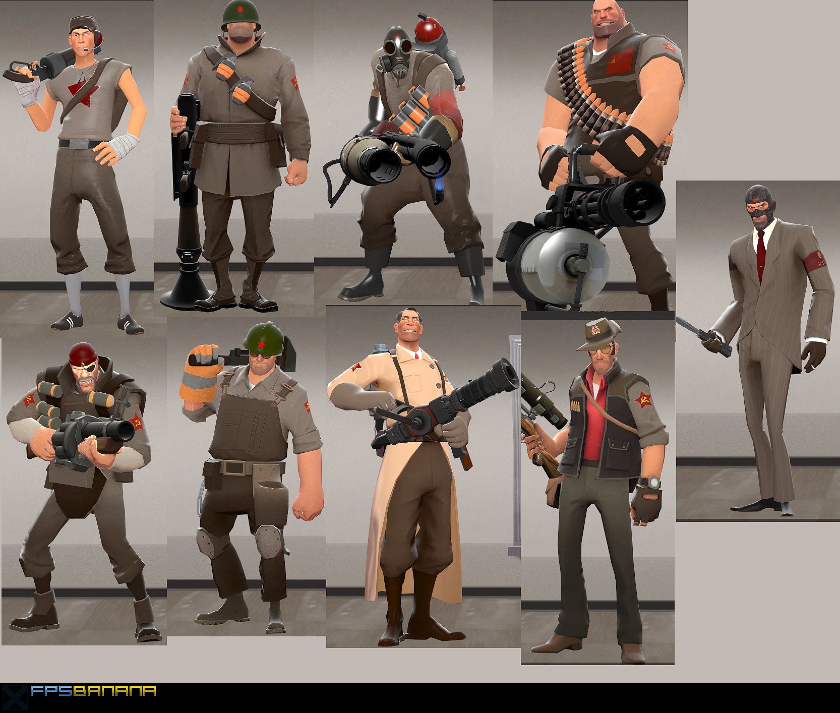 Soviet Red Tan [Team Fortress 2] [Mods]