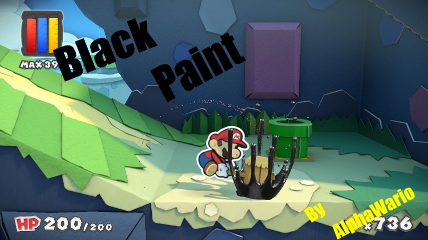 Black Paint Paper Mario Color Splash Mods