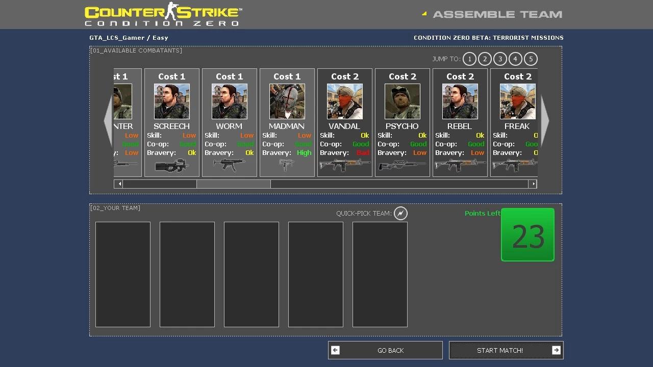 Counter-Strike: Condition Zero (PC) : Main Cheat Codes