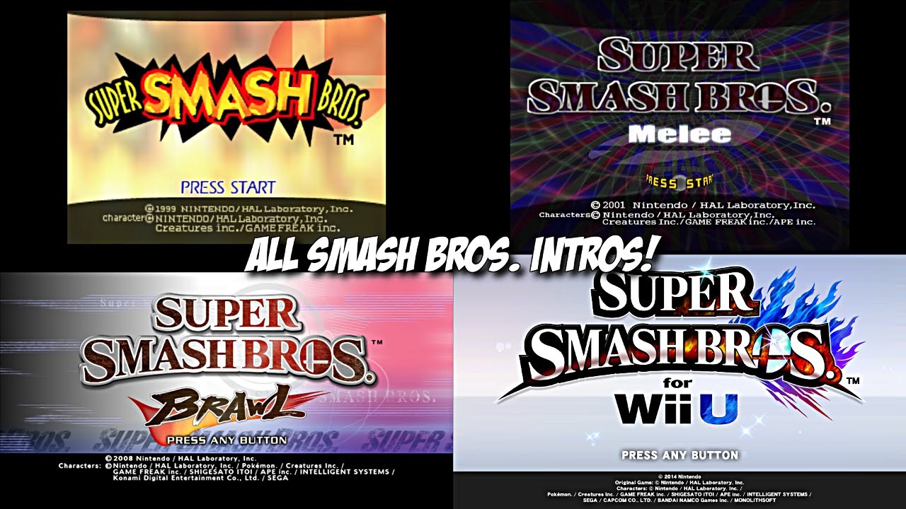 Super Smash Bros All Openings