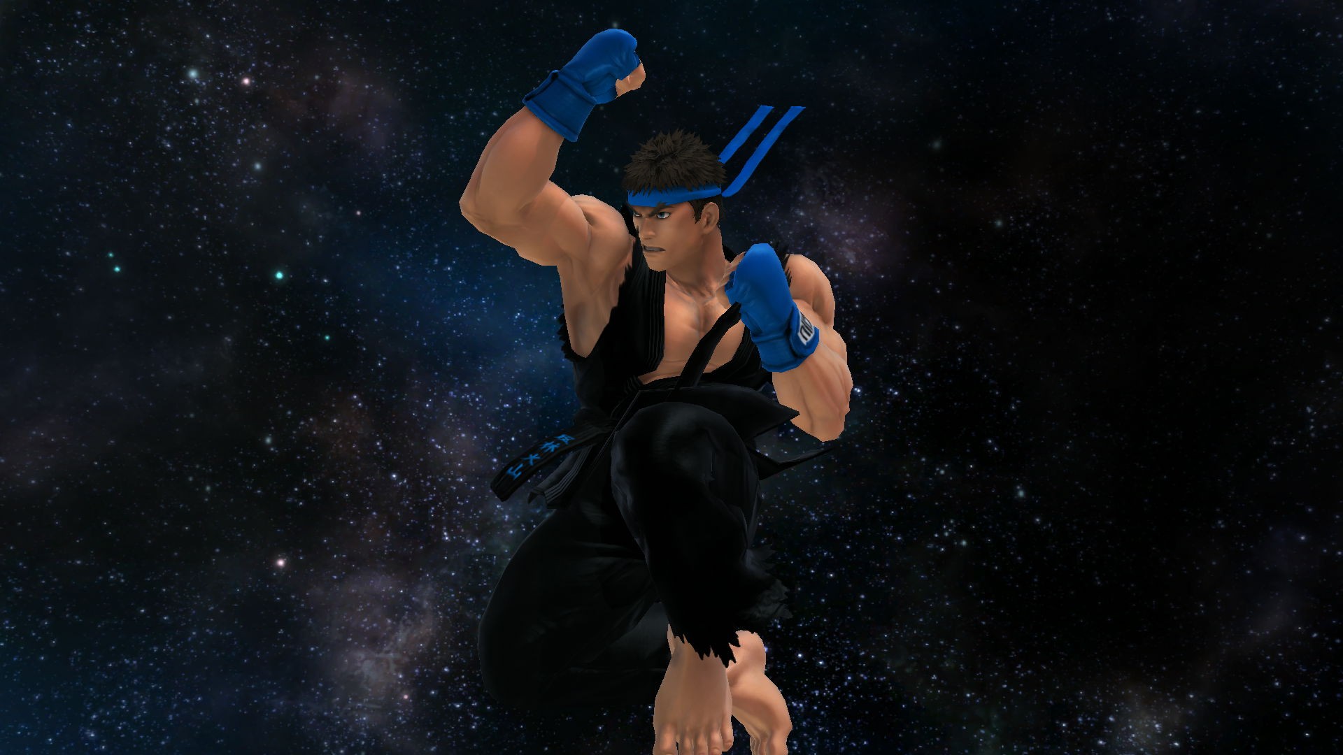 Black & Blue Ryu Mod for Super Smash Bros. (Wii U) | SSB4U Mods