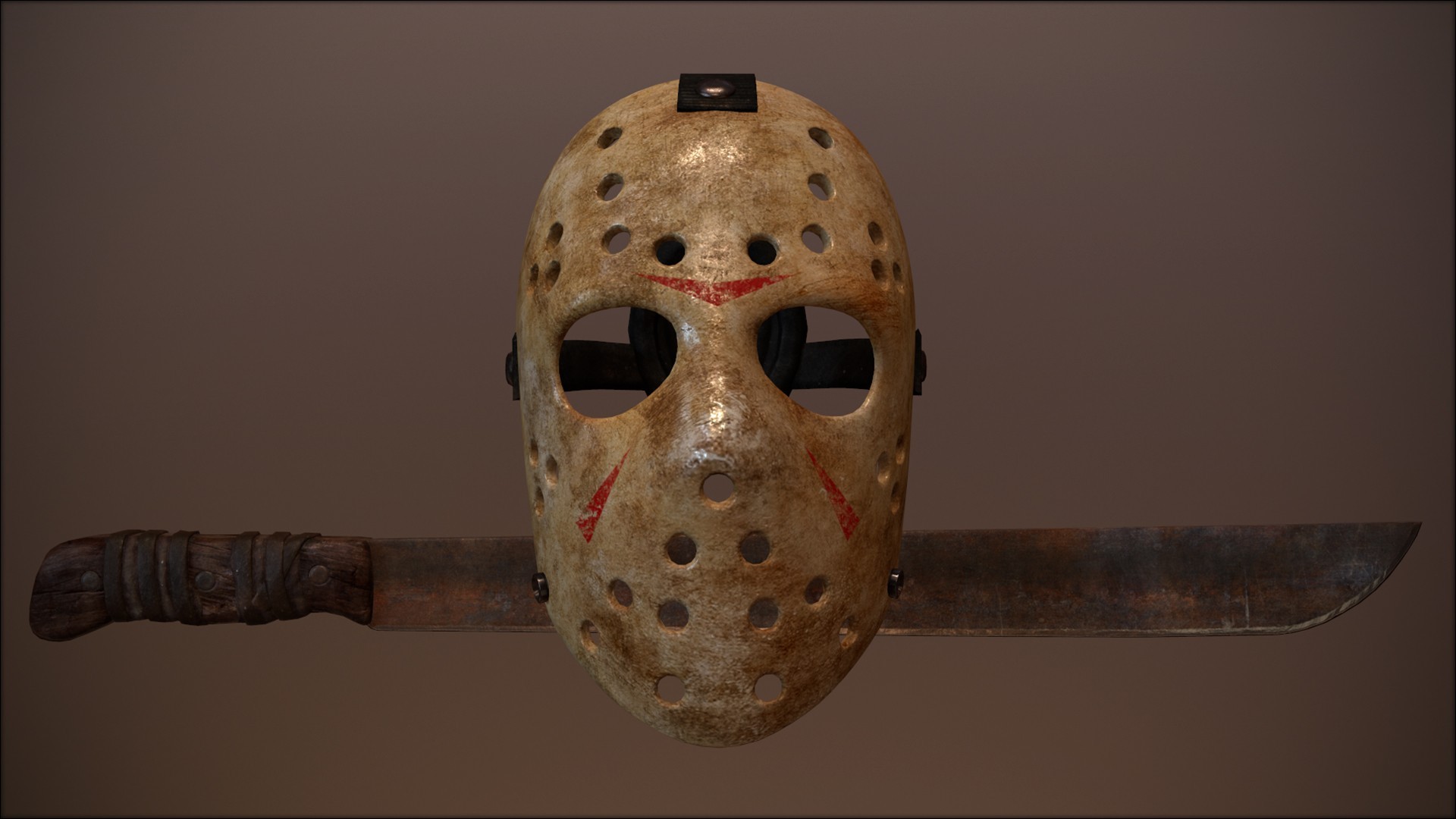 Evil Pumpkin Jason Voorhees Hockey Mask Mod