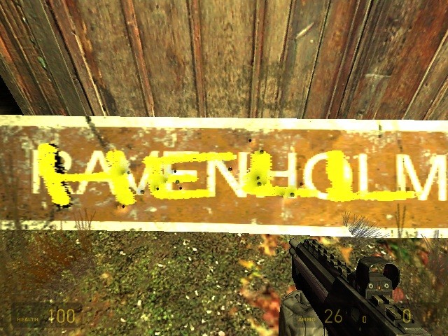Not so welcome sign.