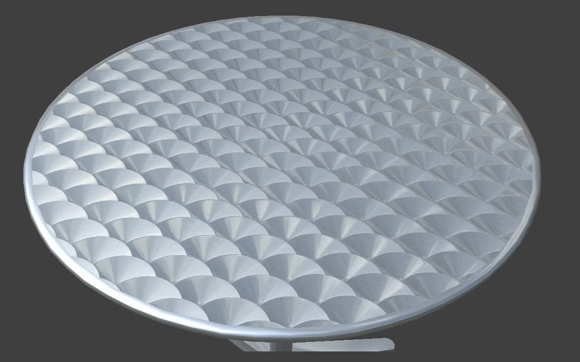 Metal circle pattern