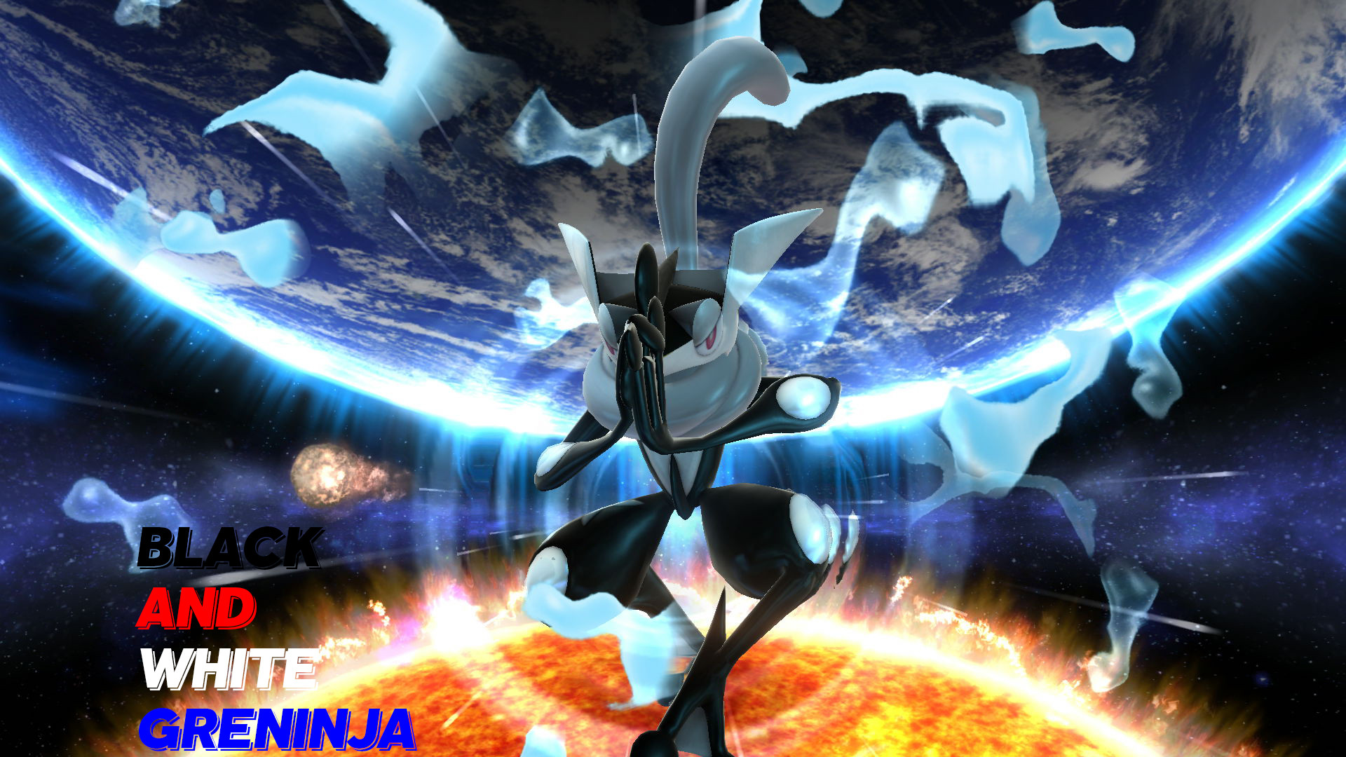Black and white greninja