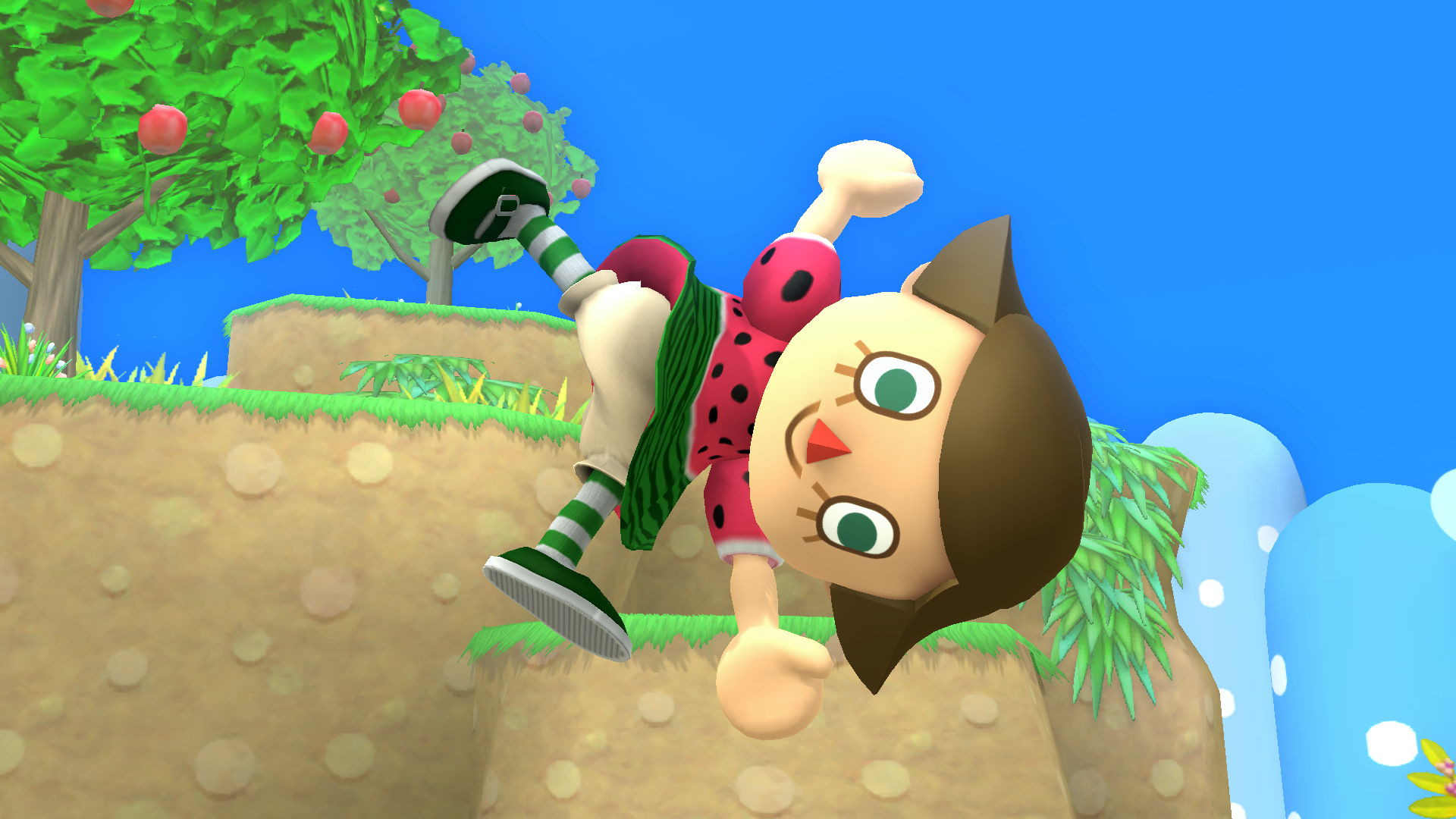Watermelon Villager (Female) [Super Smash Bros. (Wii U)] [Mods]
