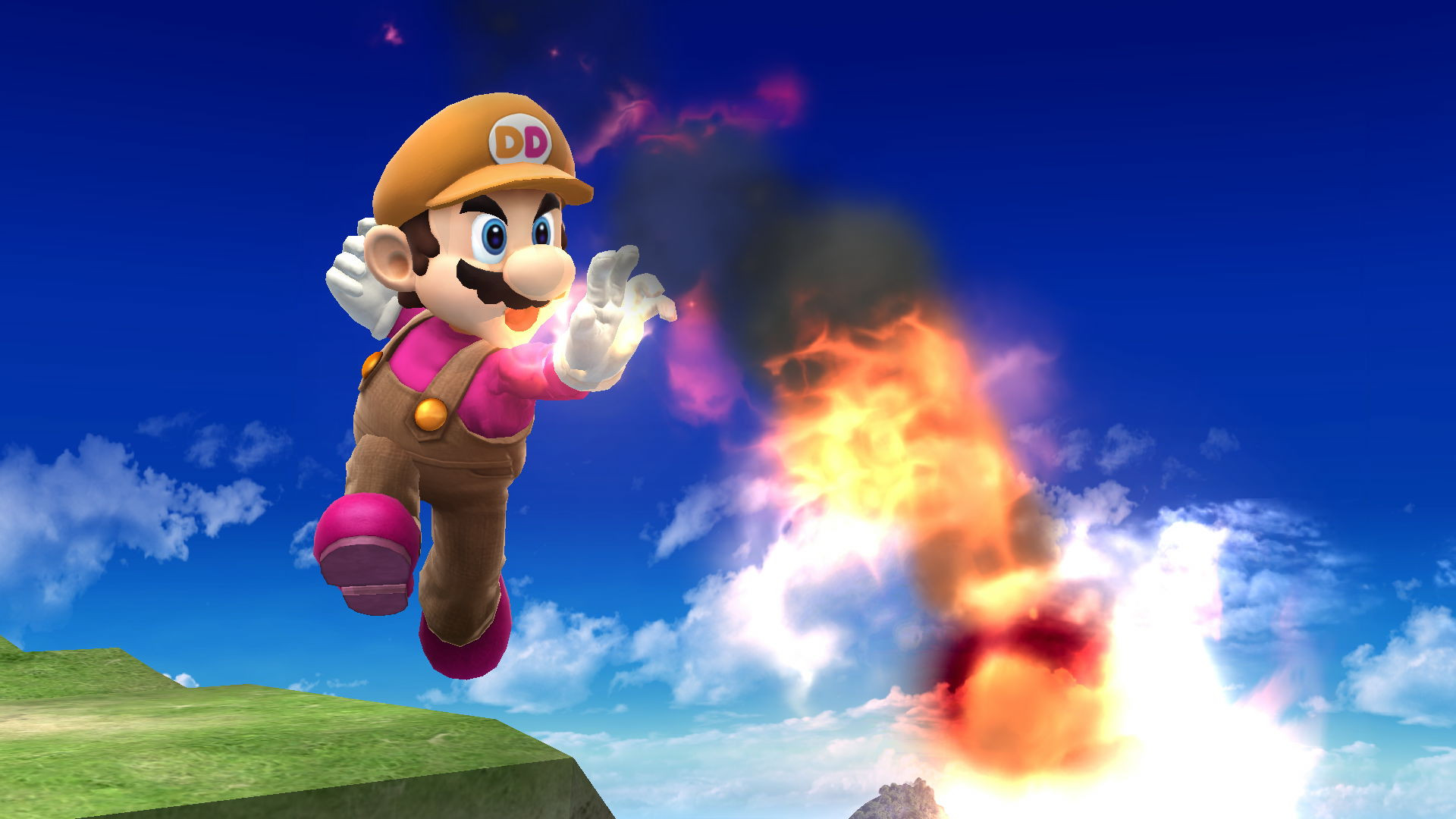 Dunkin' Donuts Mario [Super Smash Bros. (Wii U)] [Mods]