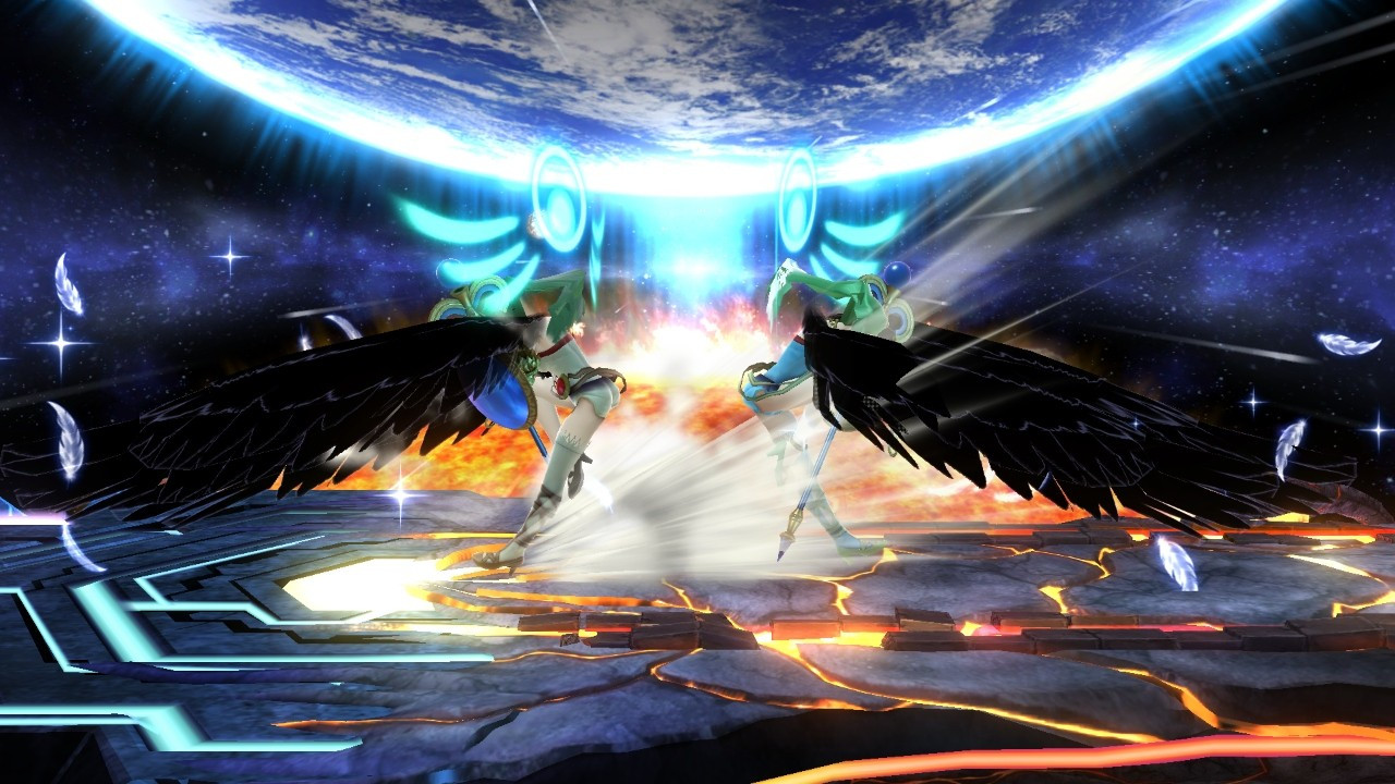 Dark Angel Palutena Mod for Super Smash Bros. (Wii U) | SSB4U Mods, image size:1280x720