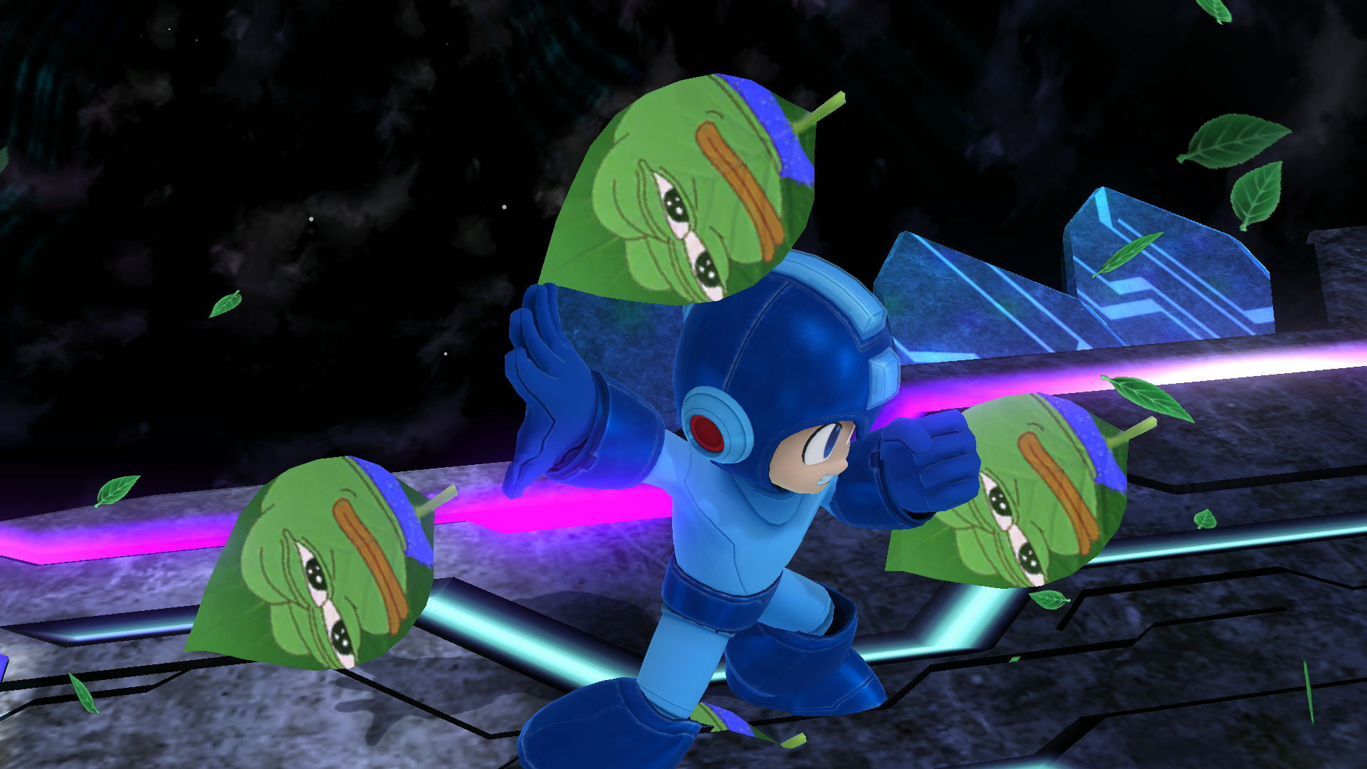 Mega Man Pepe-Leaf shield