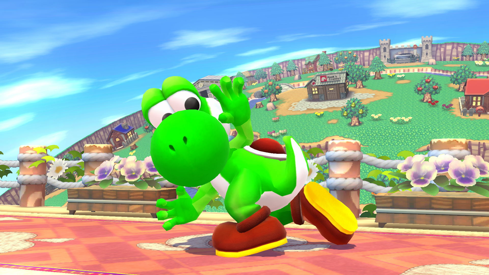 Mario & Luigi RPG Themed Yoshi [Super Smash Bros. (Wii U)] [Mods]