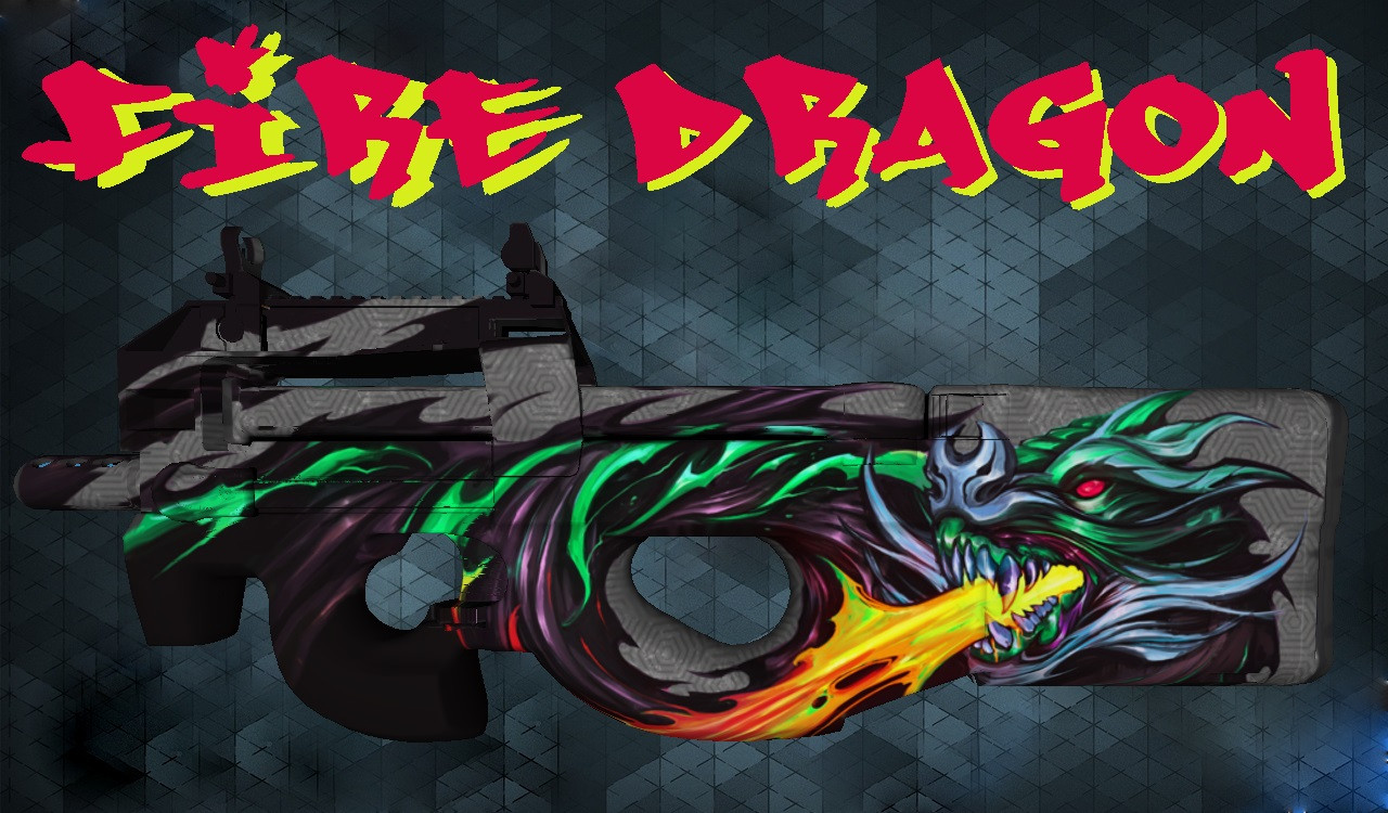 CS:GO P90 Fire Dragon Mod for Counter-Strike 1.6 | CS1.6 Mods