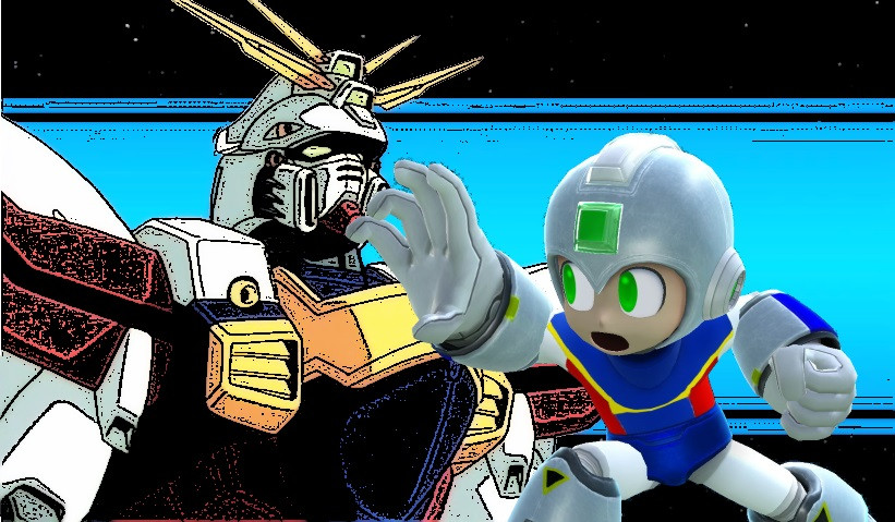 God Gundam Themed Megaman Super Smash Bros Wii U Mods