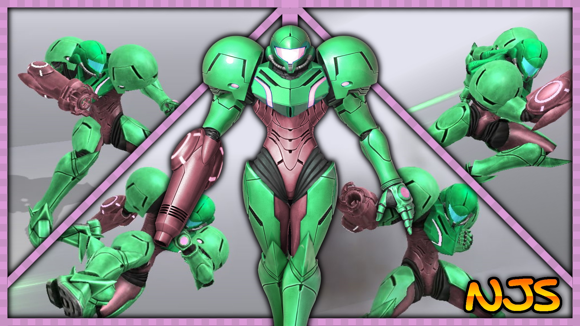 Pink and Green Samus Mod for Super Smash Bros. (Wii U) | SSB4U Mods
