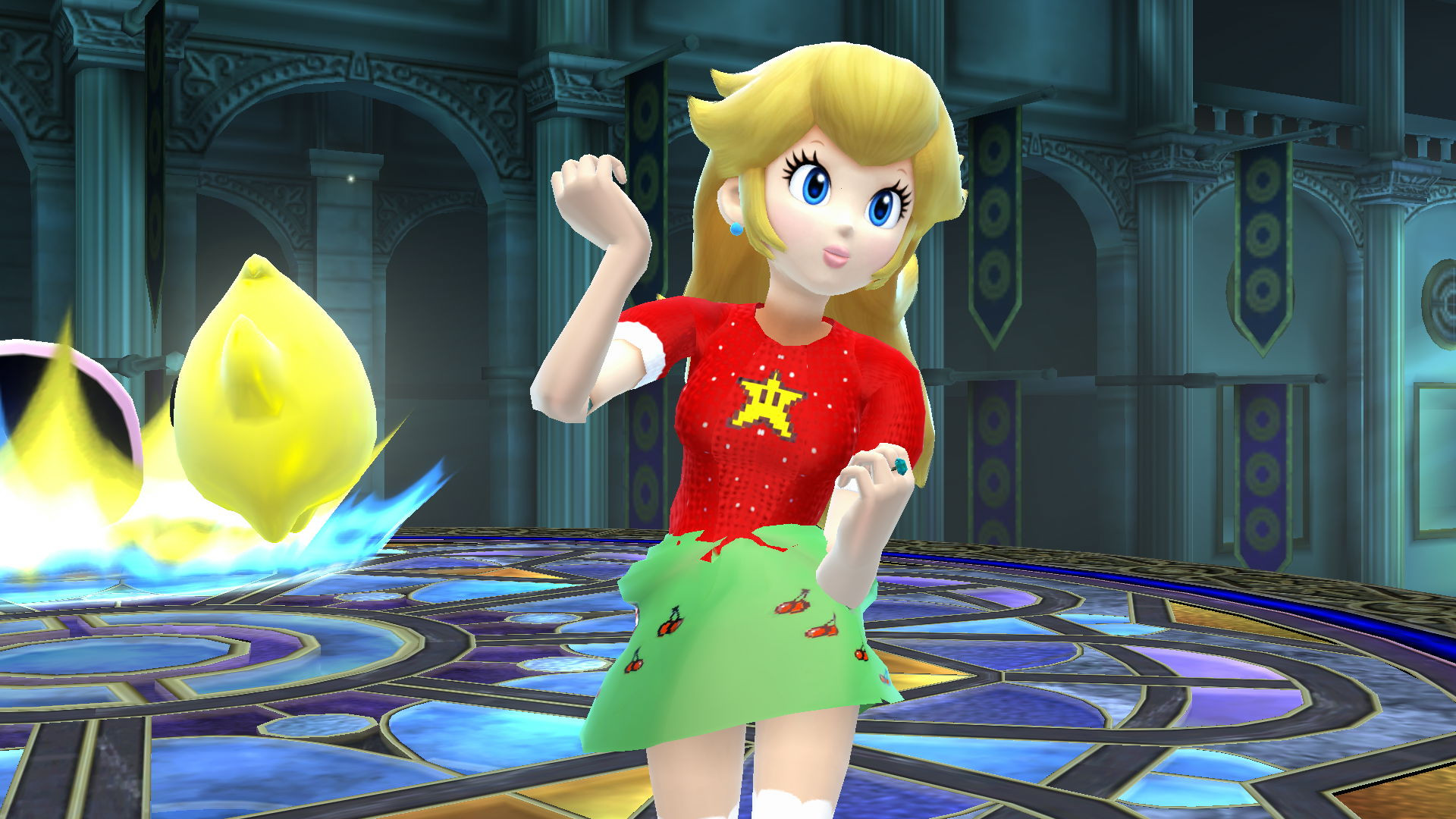 Christmas Sweater Peach Super Smash Bros. Wii U Mods