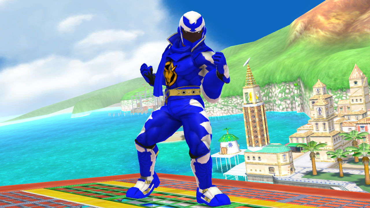 Blue Ranger Falcon (Tex ID and UI) Mod for Super Smash Bros. (Wii U ...