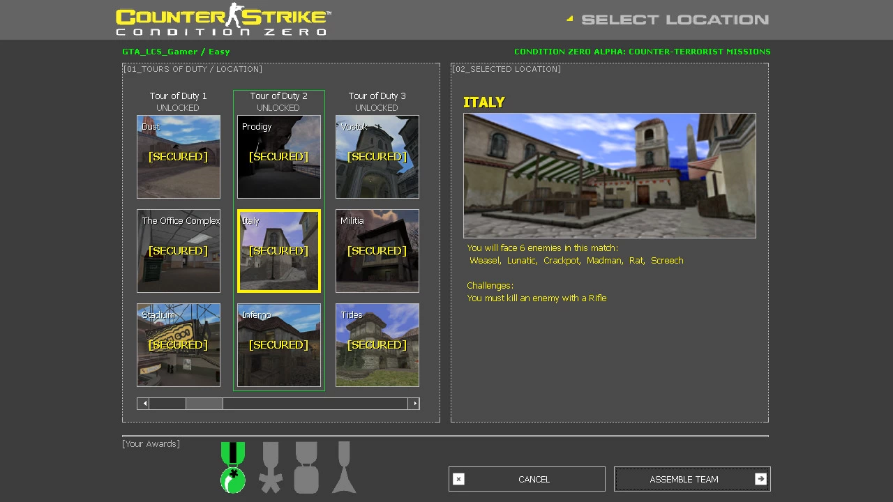 Counter-Strike: Condition Zero - Campaign - Tour of Duty 1 (Dust