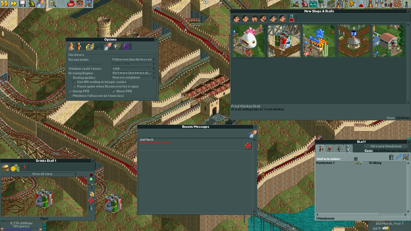 RollerCoaster Tycoon - Open RCT2 Main Theme.