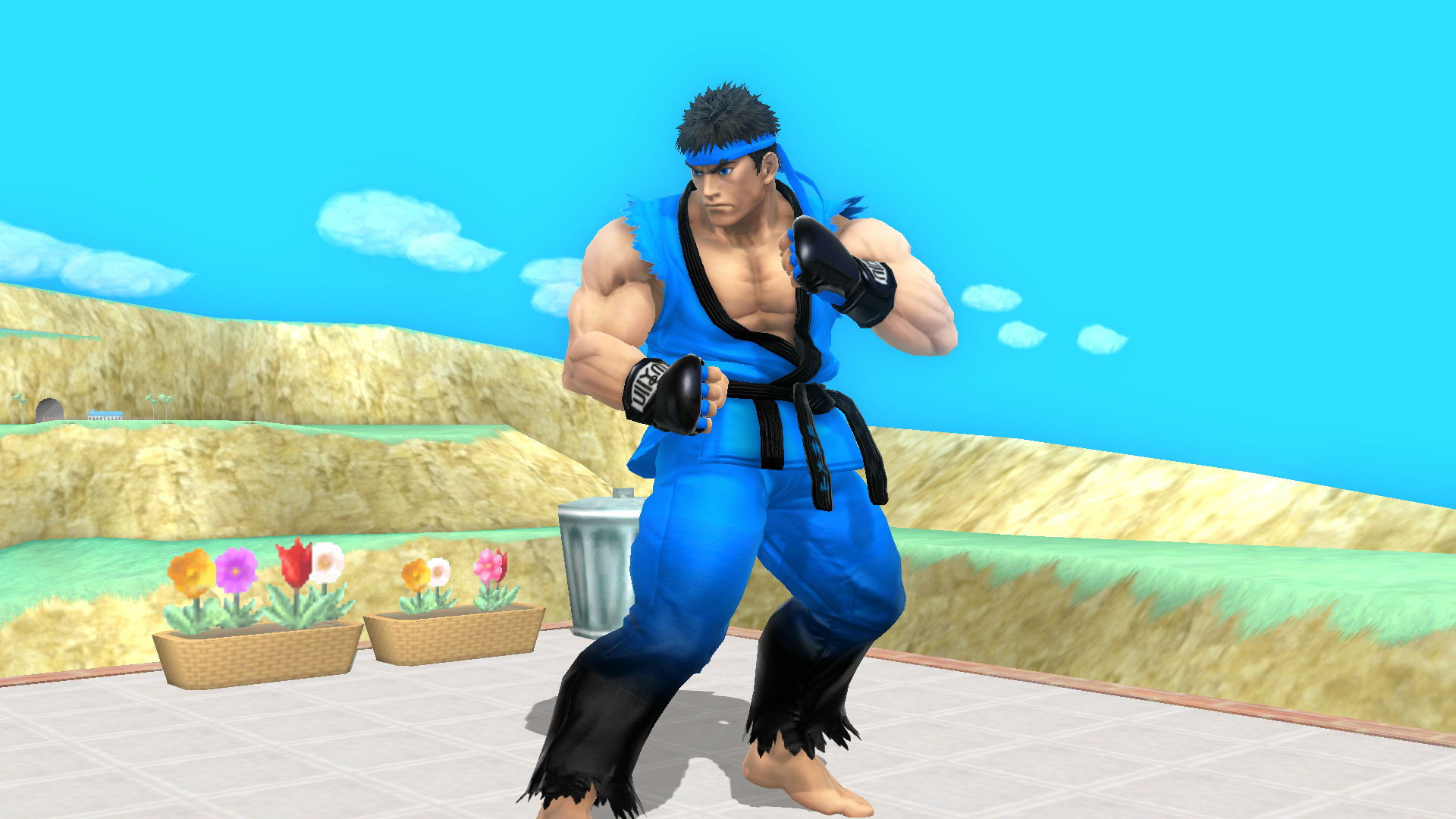 Black and Blue Ryu Mod for Super Smash Bros. (Wii U) | SSB4U Mods