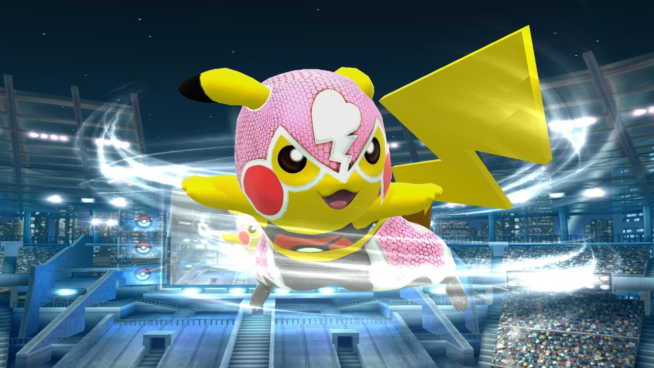 Pink Pikachu Libre c07 [Super Smash Bros. Ultimate] [Mods]