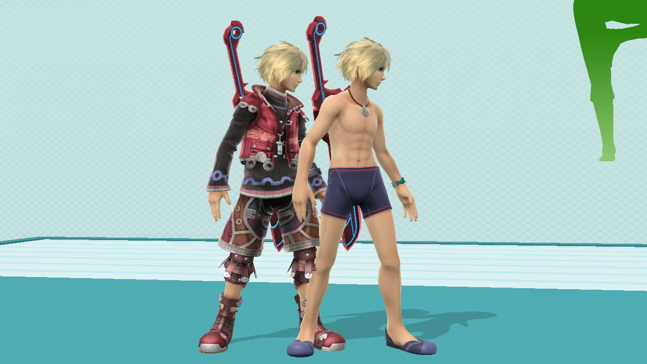 No Tanned Swimsuit Shulk [super Smash Bros Wii U ] [mods]