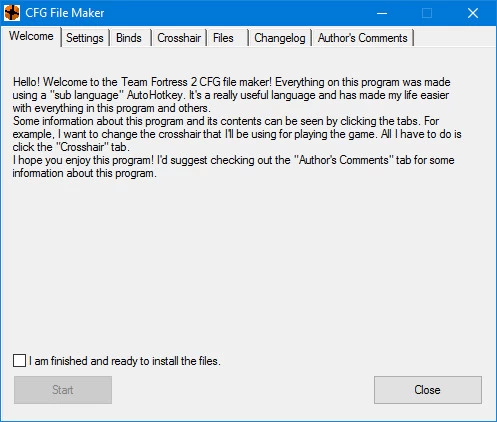 CFG File Maker v0.0.3
