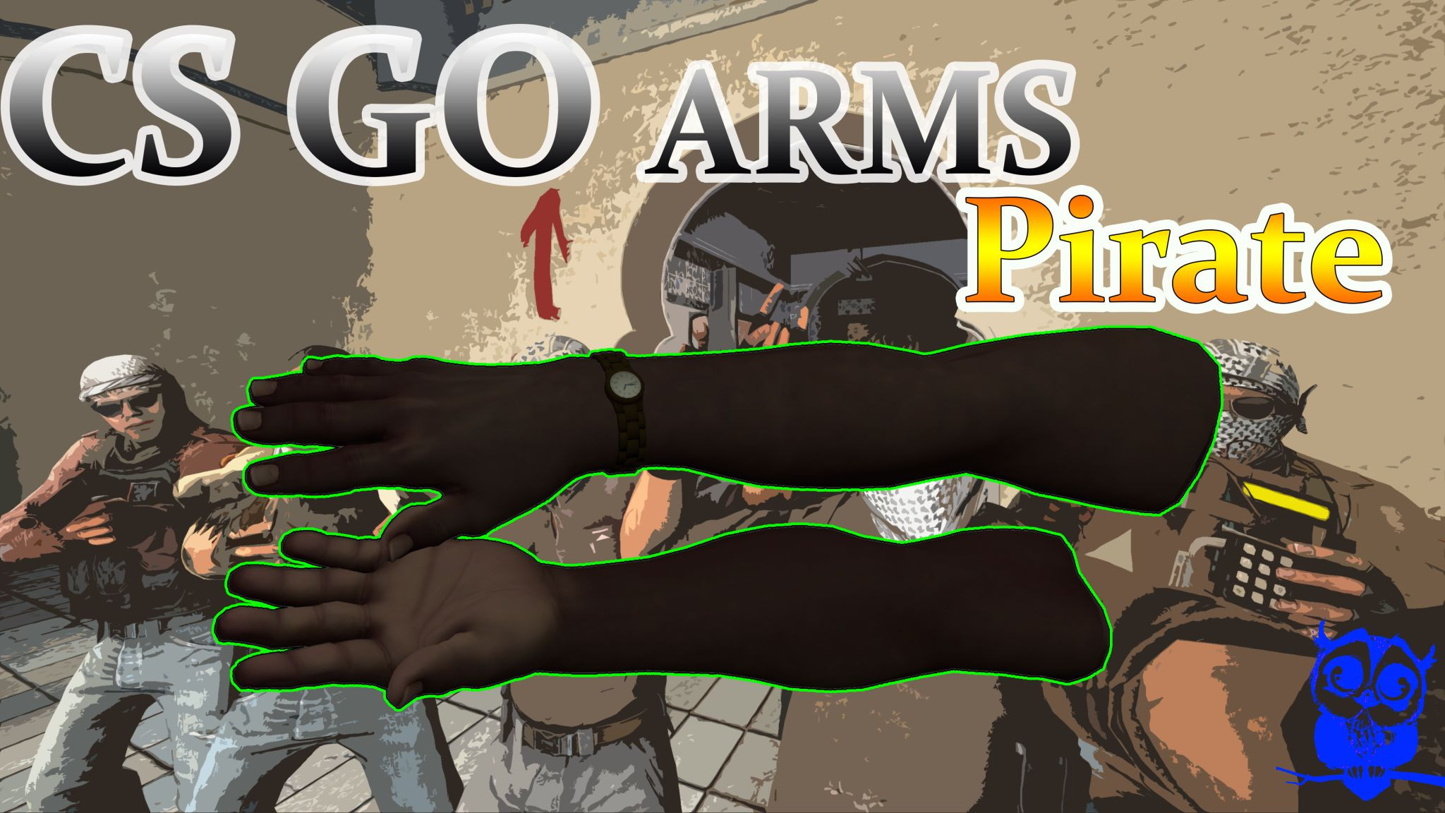 CS:GO Arms pirate Mod for Counter-Strike 1.6 | CS1.6 Mods