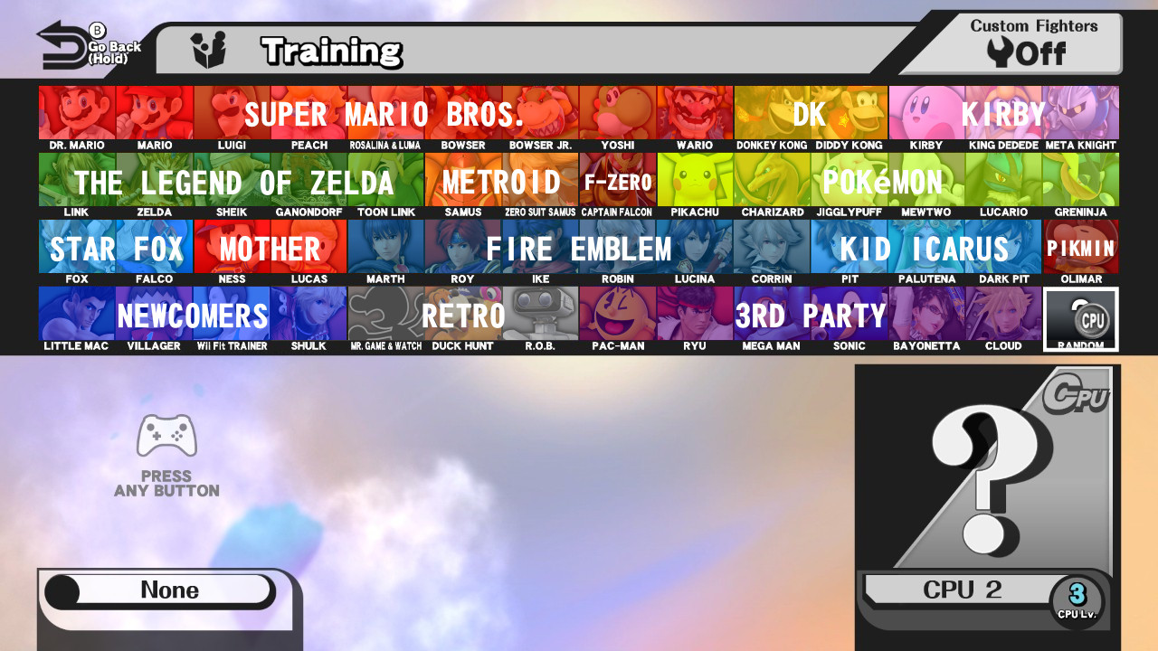 Organized CSS Layout Mod for Super Smash Bros. (Wii U) | SSB4U Mods