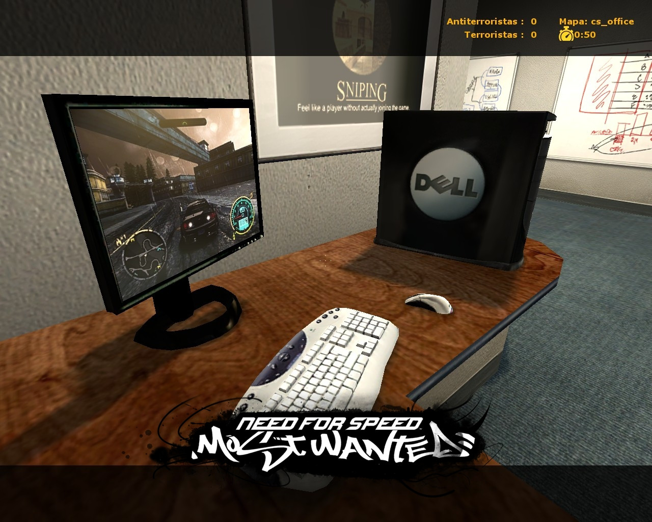 NFS Mostwanted on screen