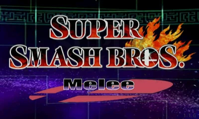 Smash Bros. Melee Title Screen
