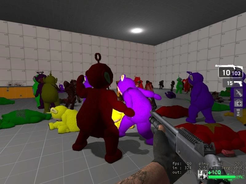 left 4 dead 1 infected Slendytubbies 1 + 2 comons ver.1 (Mod) for