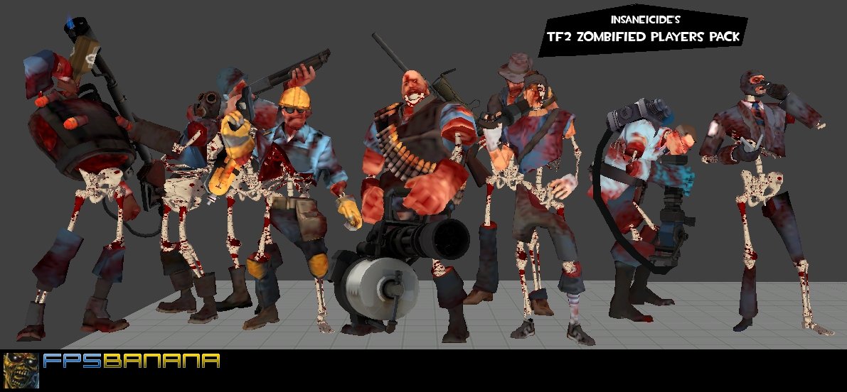 TF2 Zombified Players Pack [Team Fortress 2] [Mods]