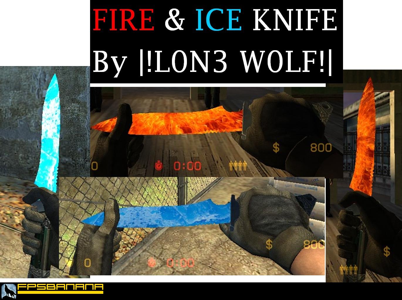 Flame Ice knife [CounterStrike Source] [Mods]