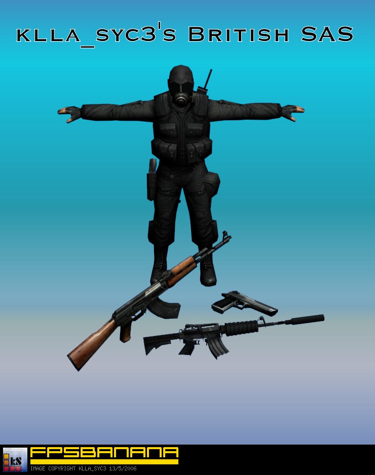 Klla_syc3's British SAS Mod for Counter-Strike: Condition Zero | CS:CZ Mods