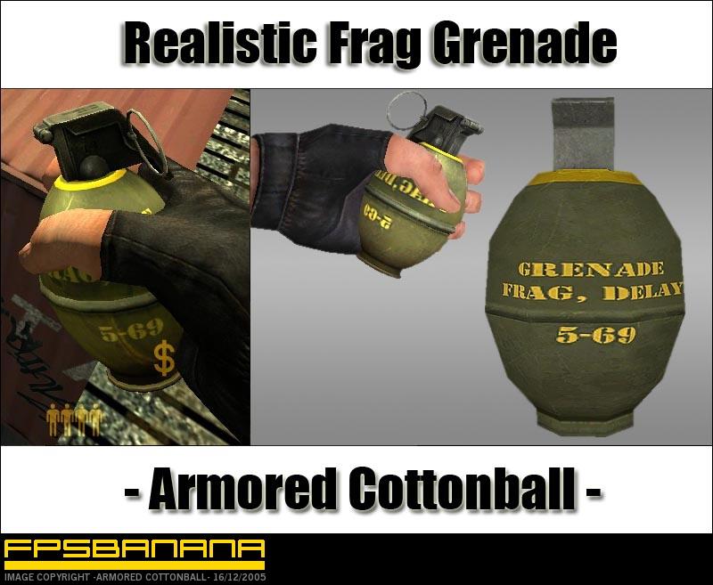 Realistic Frag Grenade Mod for Counter-Strike: Source | CS:S Mods