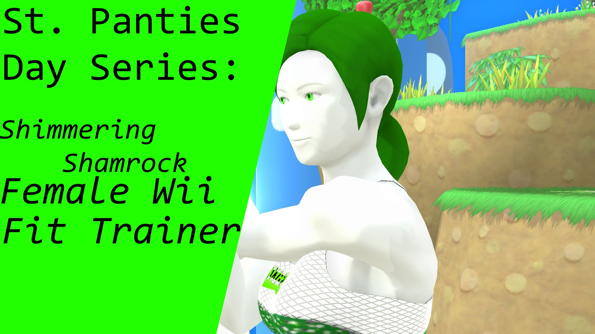 St. Panties Day:Shimmering Shamrock Female Wii Fit