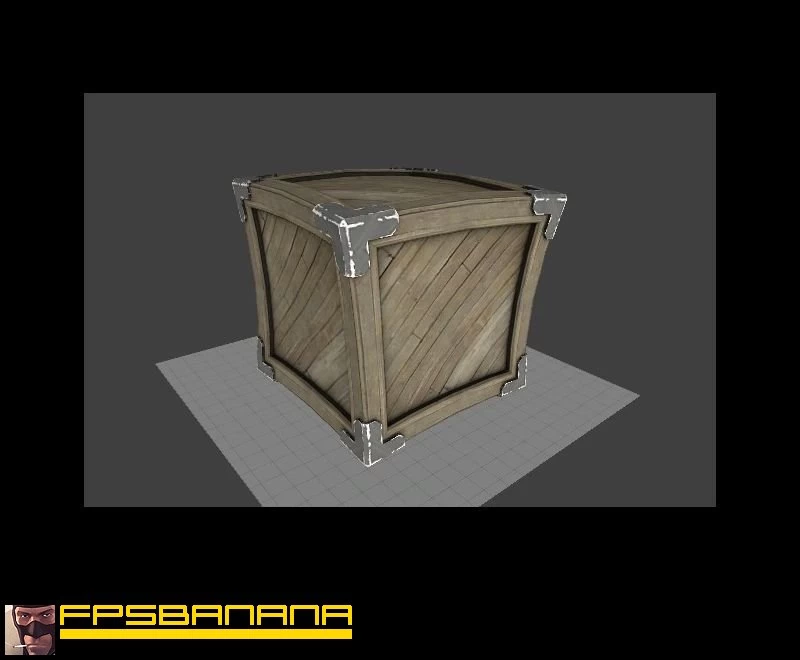 Large Warped Crate