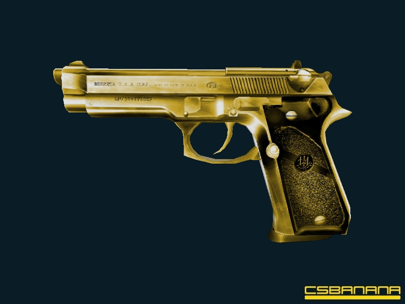 Golden/Yellow Beretta 92F