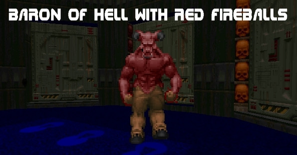 Baron Of Hell With Red Fireballs