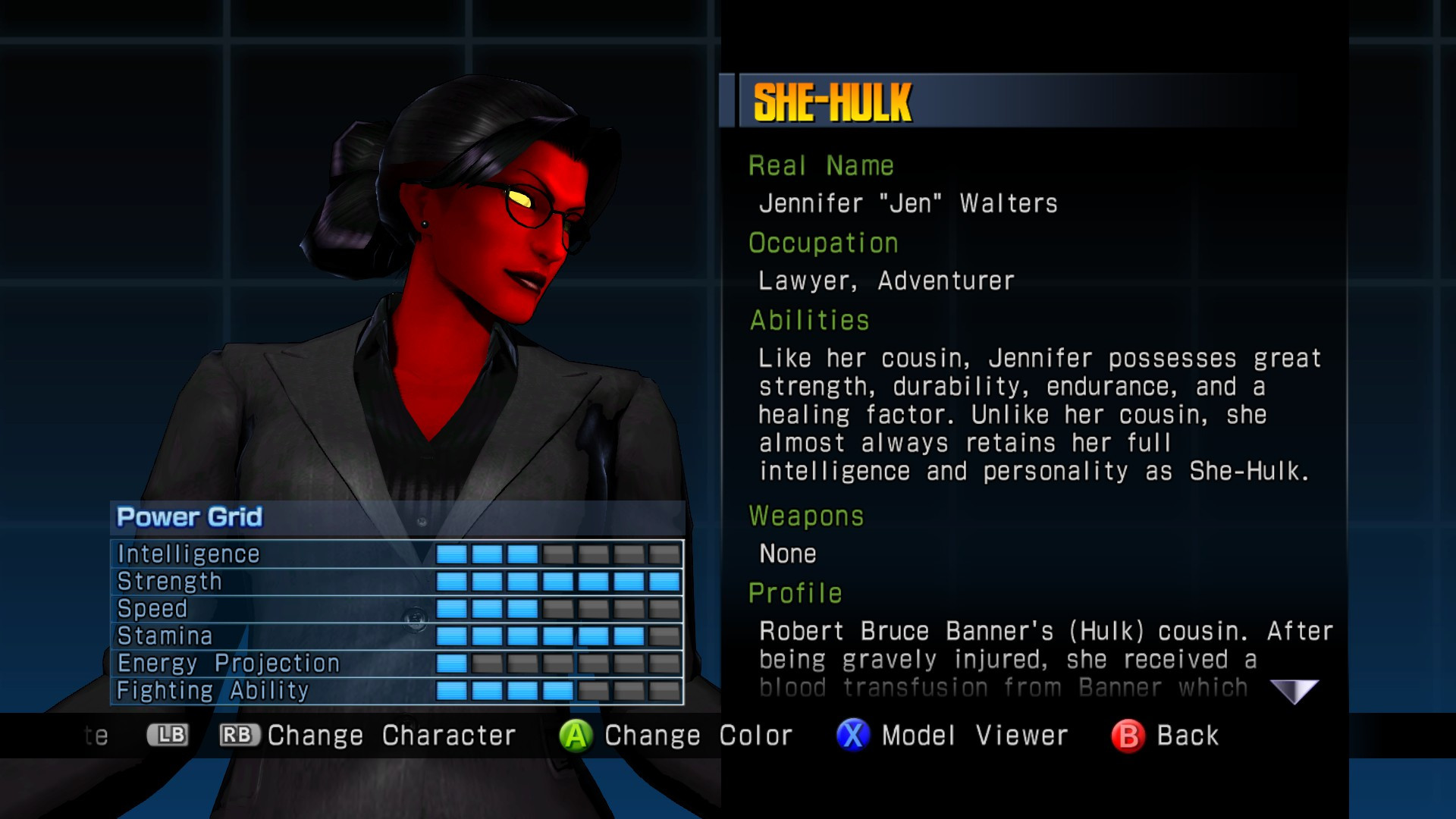 Red She-Hulk (Business Suit) [Ultimate Marvel vs Capcom 3 Red She-Hulk (Business Suit) [Ultimate Marvel vs Capcom 3