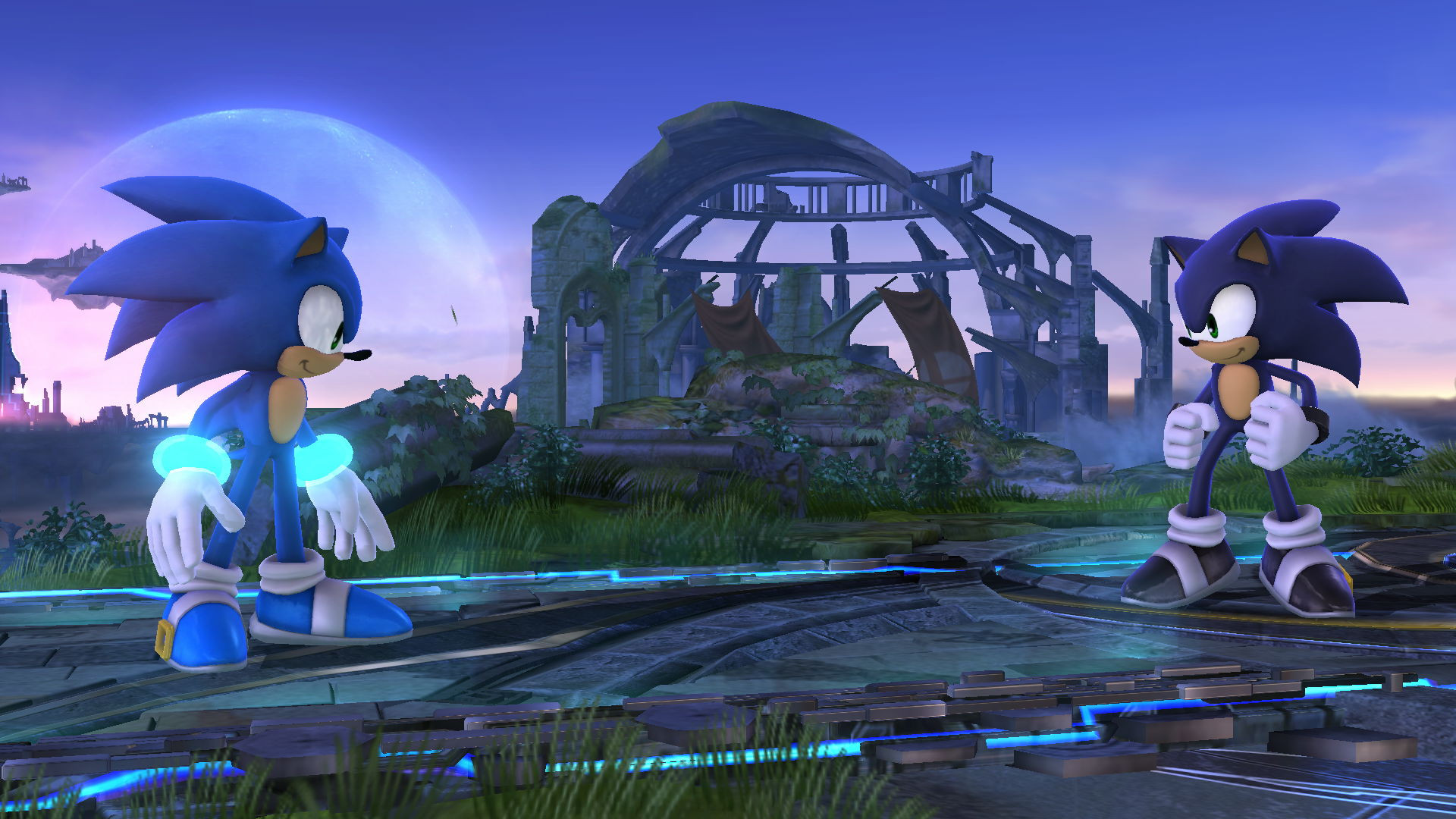 Blue Arms Sonic [Super Smash Bros. (Wii U)] [Mods]