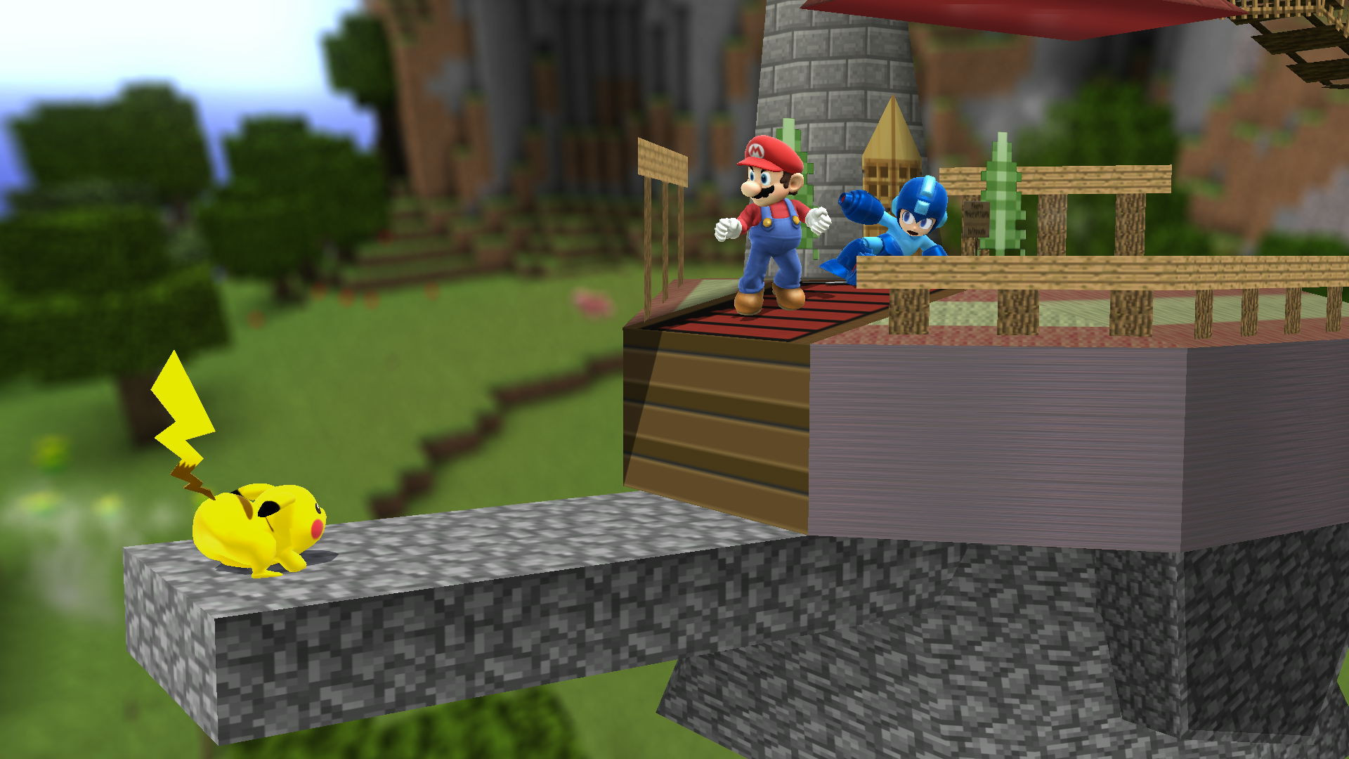 Minecraft Castle 64 [Super Smash Bros. (Wii U)] [Mods]