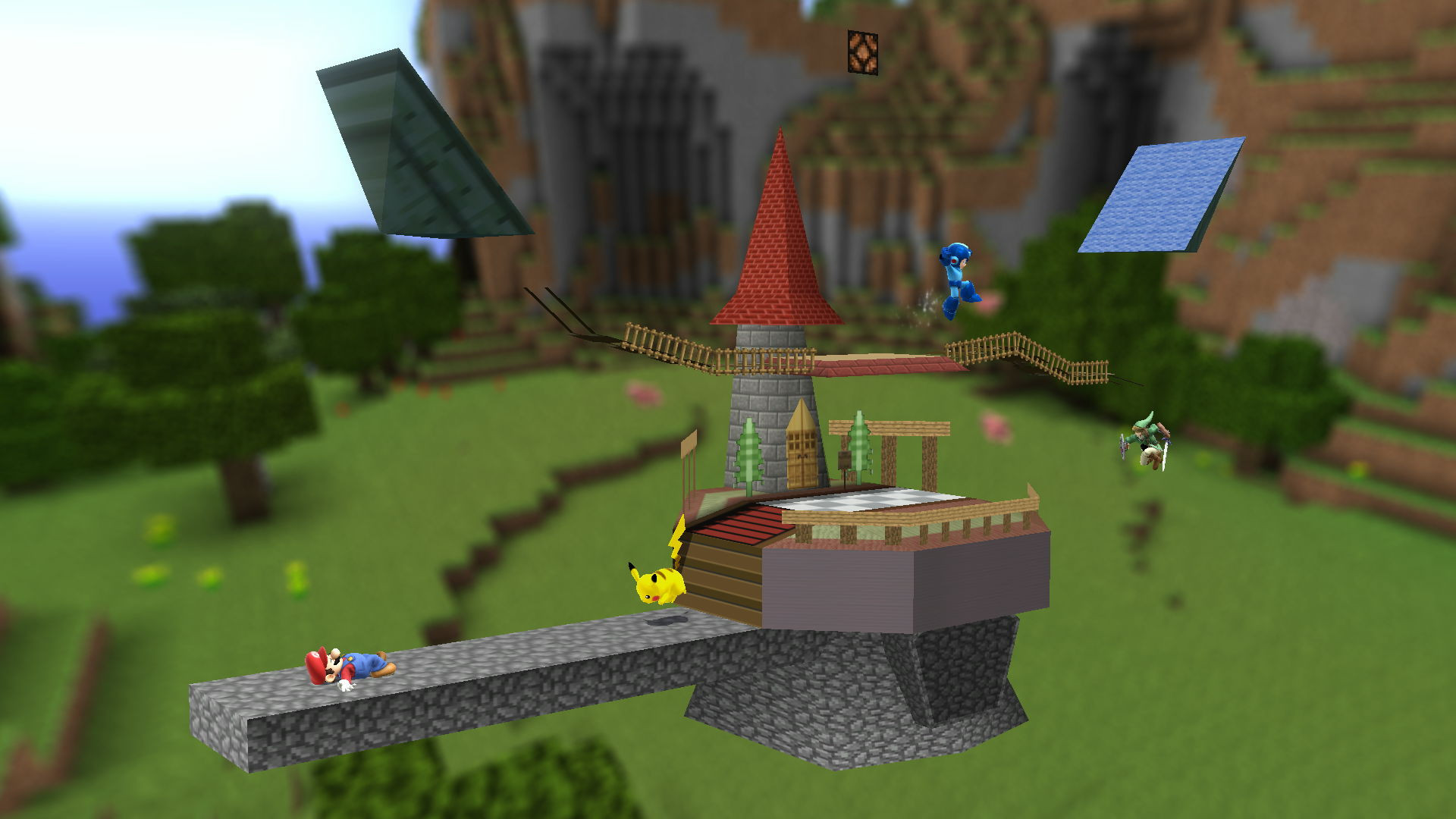 Minecraft Castle 64 [Super Smash Bros. (Wii U)] [Mods]