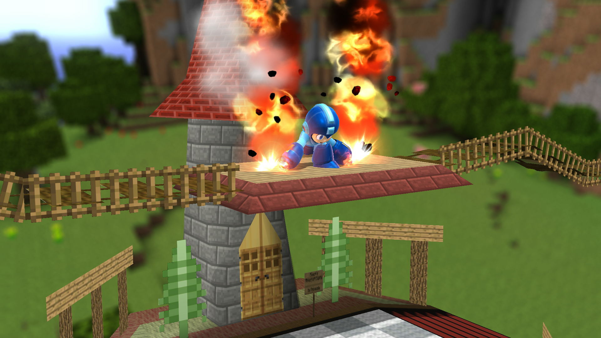 Minecraft Castle 64 [Super Smash Bros. (Wii U)] [Mods]
