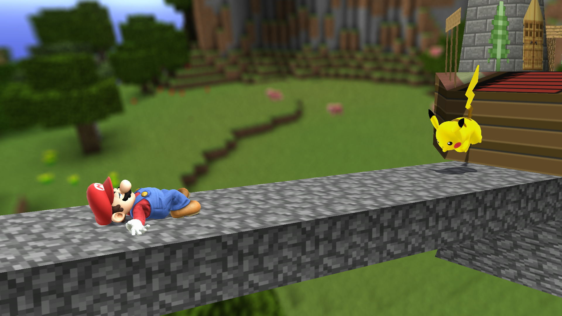 Minecraft Castle 64 [Super Smash Bros. (Wii U)] [Mods]