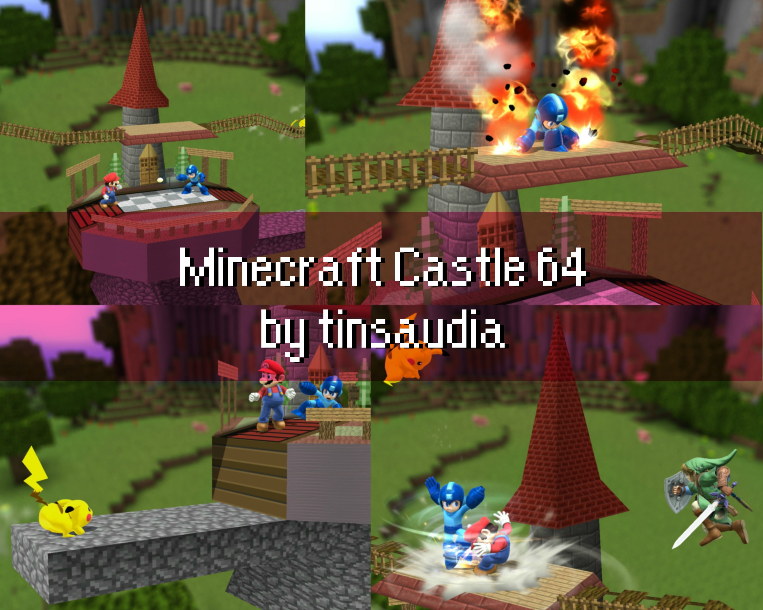 Minecraft Castle 64 Super Smash Bros Wii U Mods