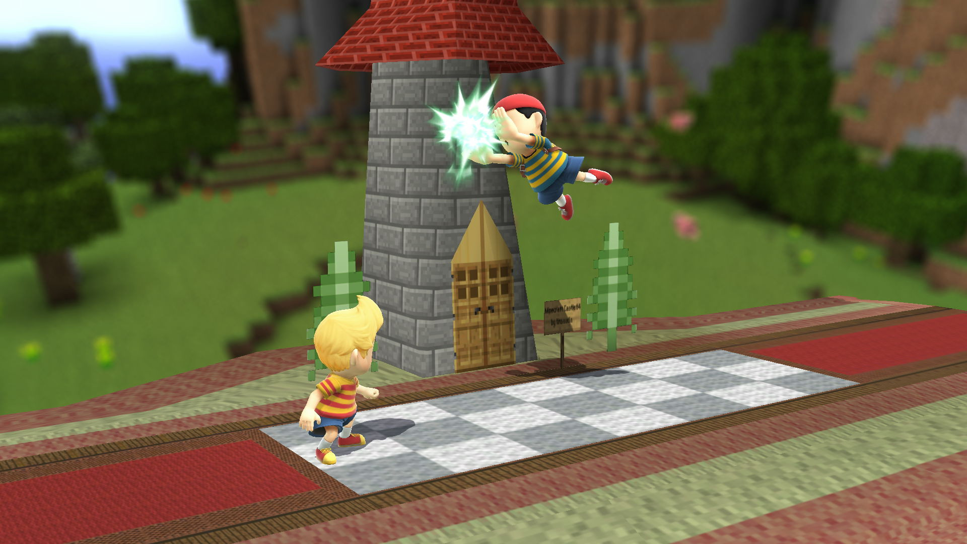 Minecraft Castle 64 [Super Smash Bros. (Wii U)] [Mods]