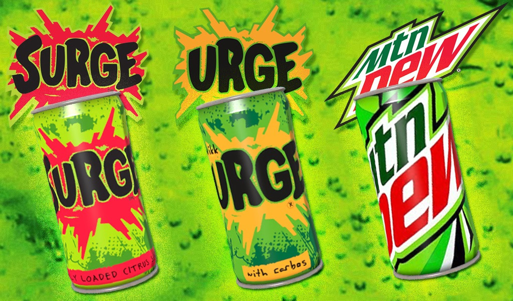 Surge/Urge & Mtn Dew for Bonk + Crit-a-Cola