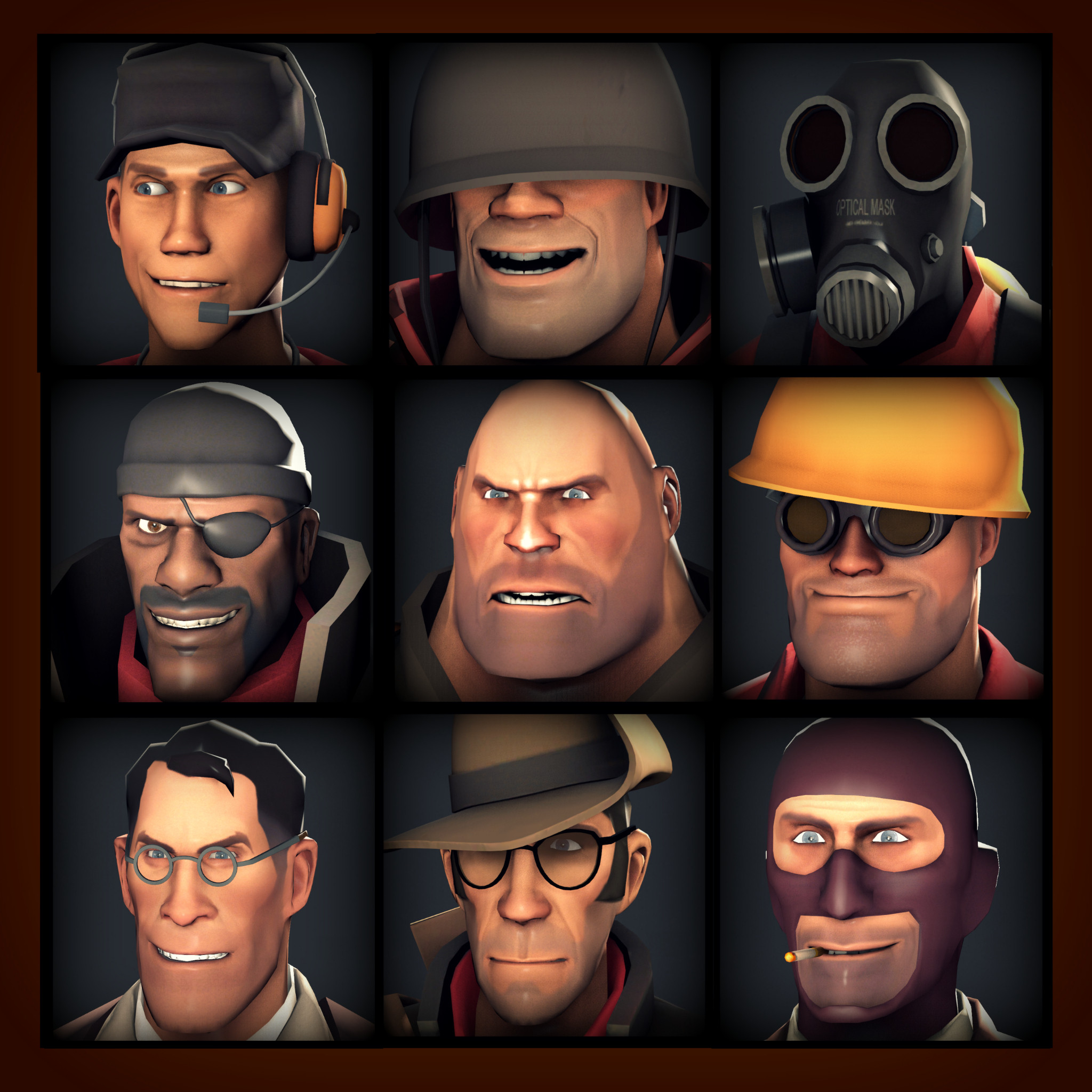 Adroto's Default Class Portrait [icons] [team Fortress 2] [mods]